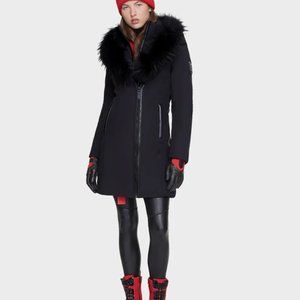 Rudsak FITTED leather PARKA jacket trench l